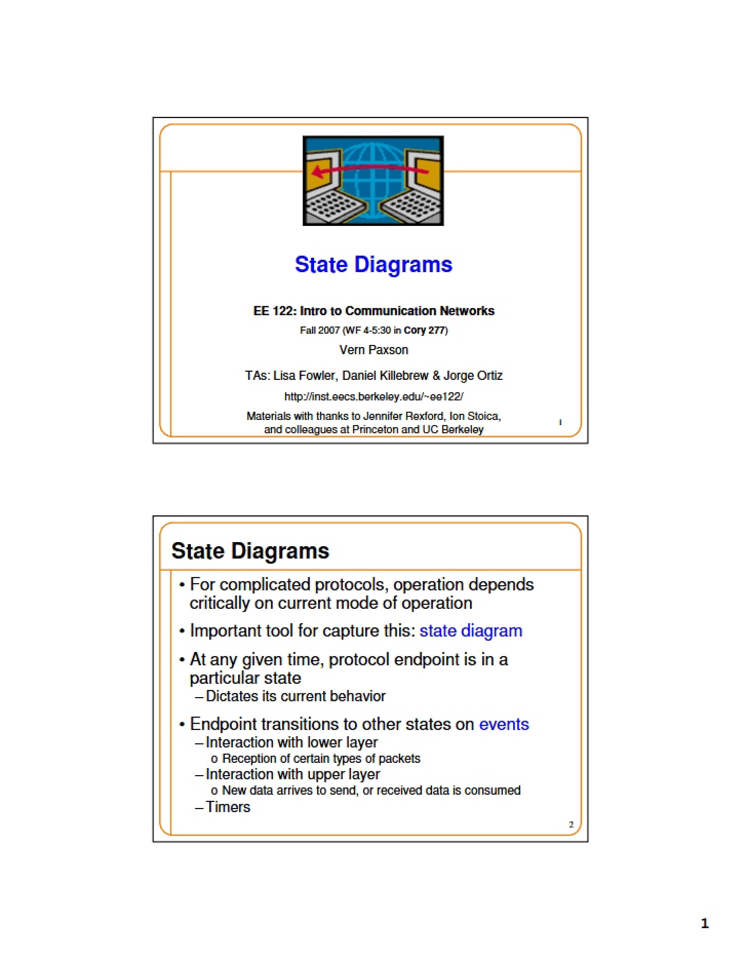 System State Diagrams