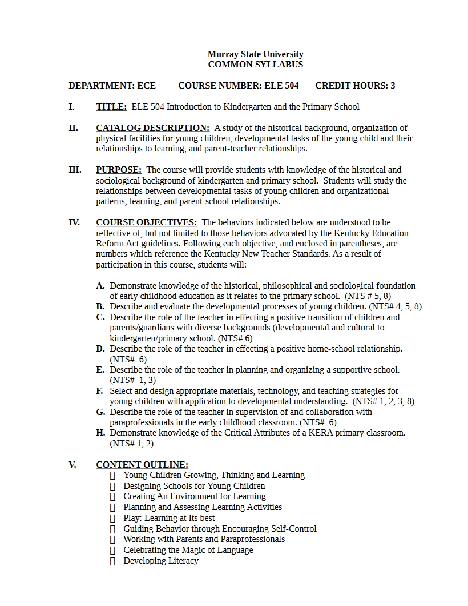 Syllabus