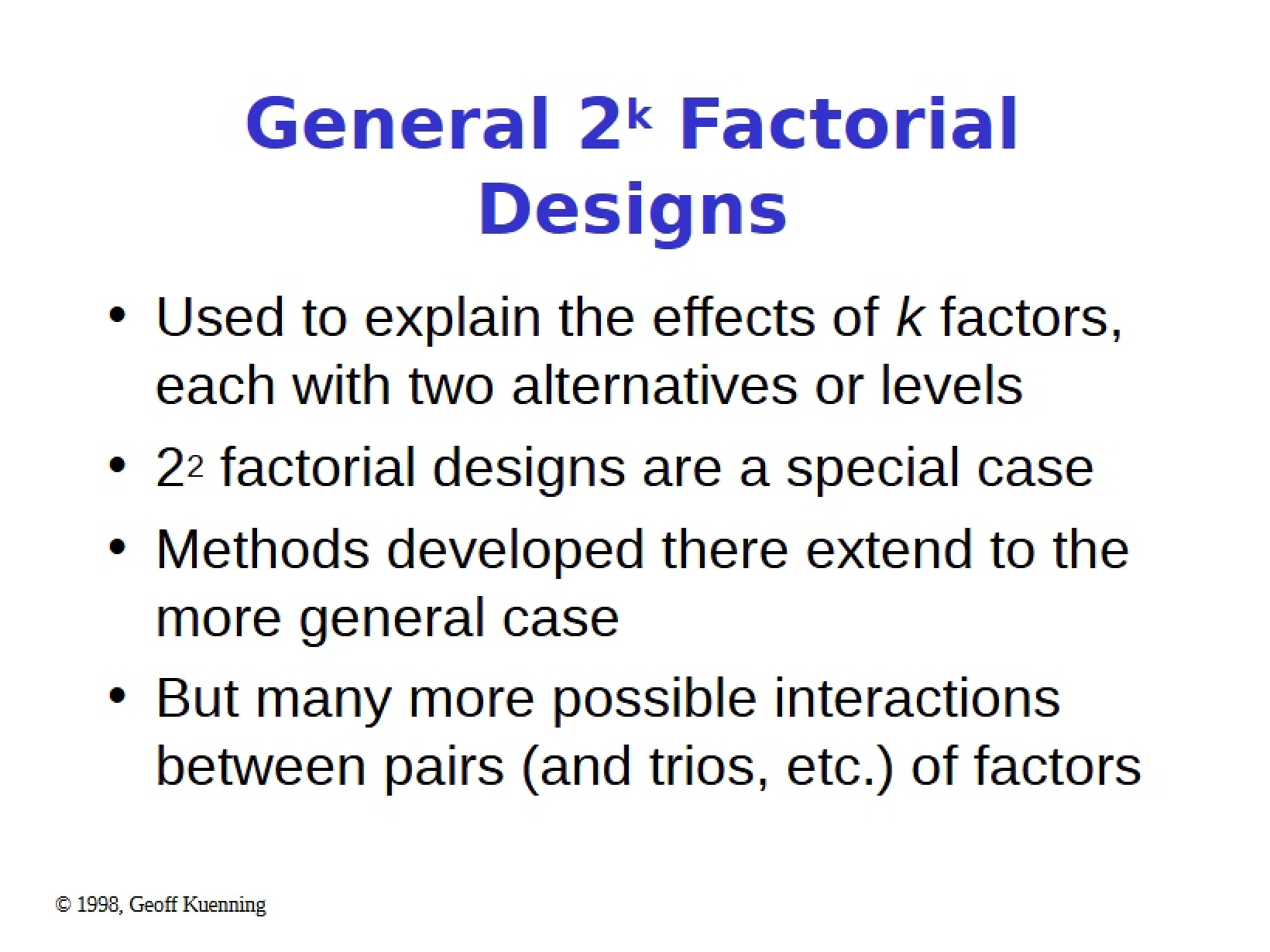 Experimental Methods Lecture