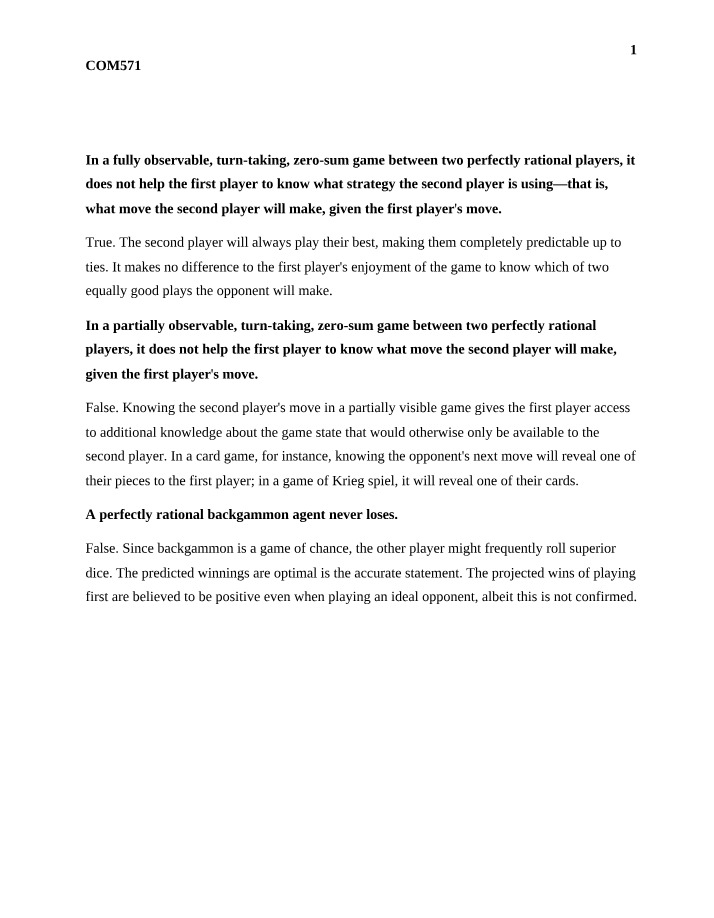 Zero-Sum Games - Player Strategies