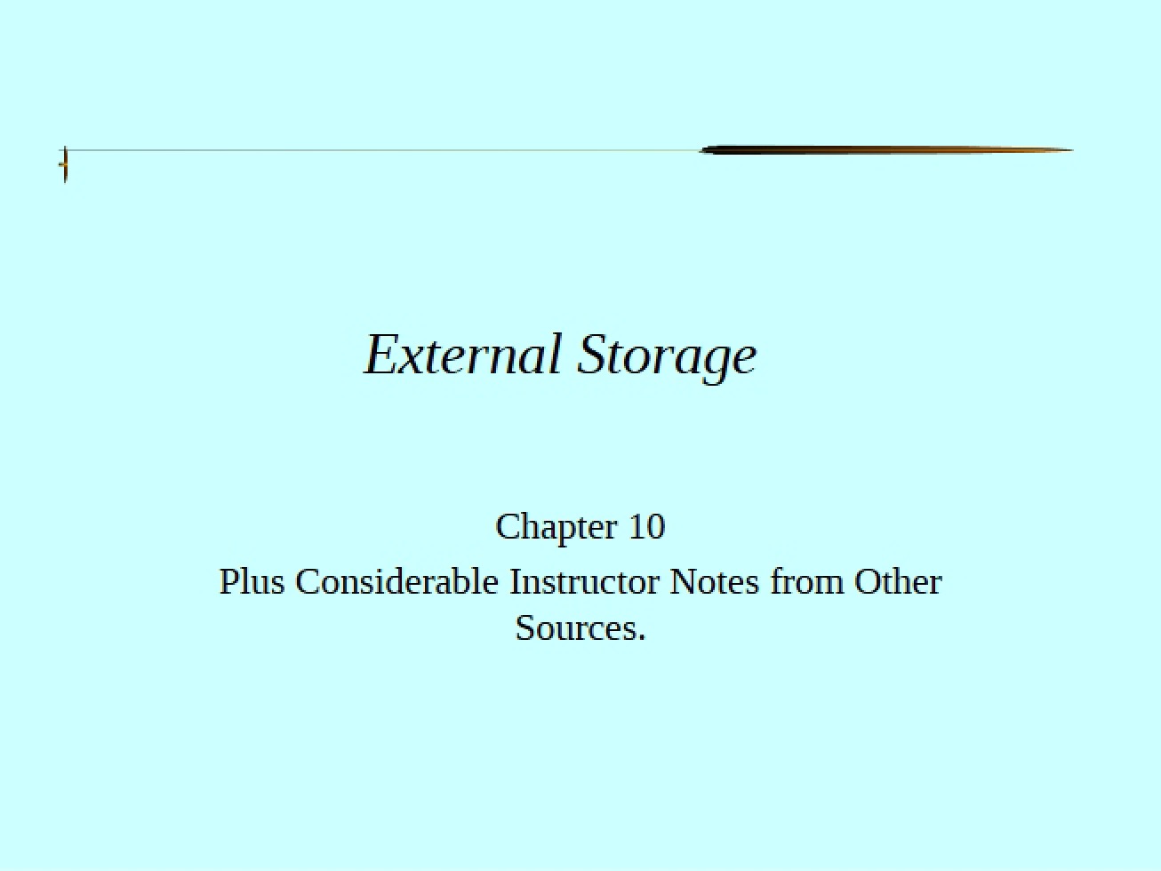 Storage External