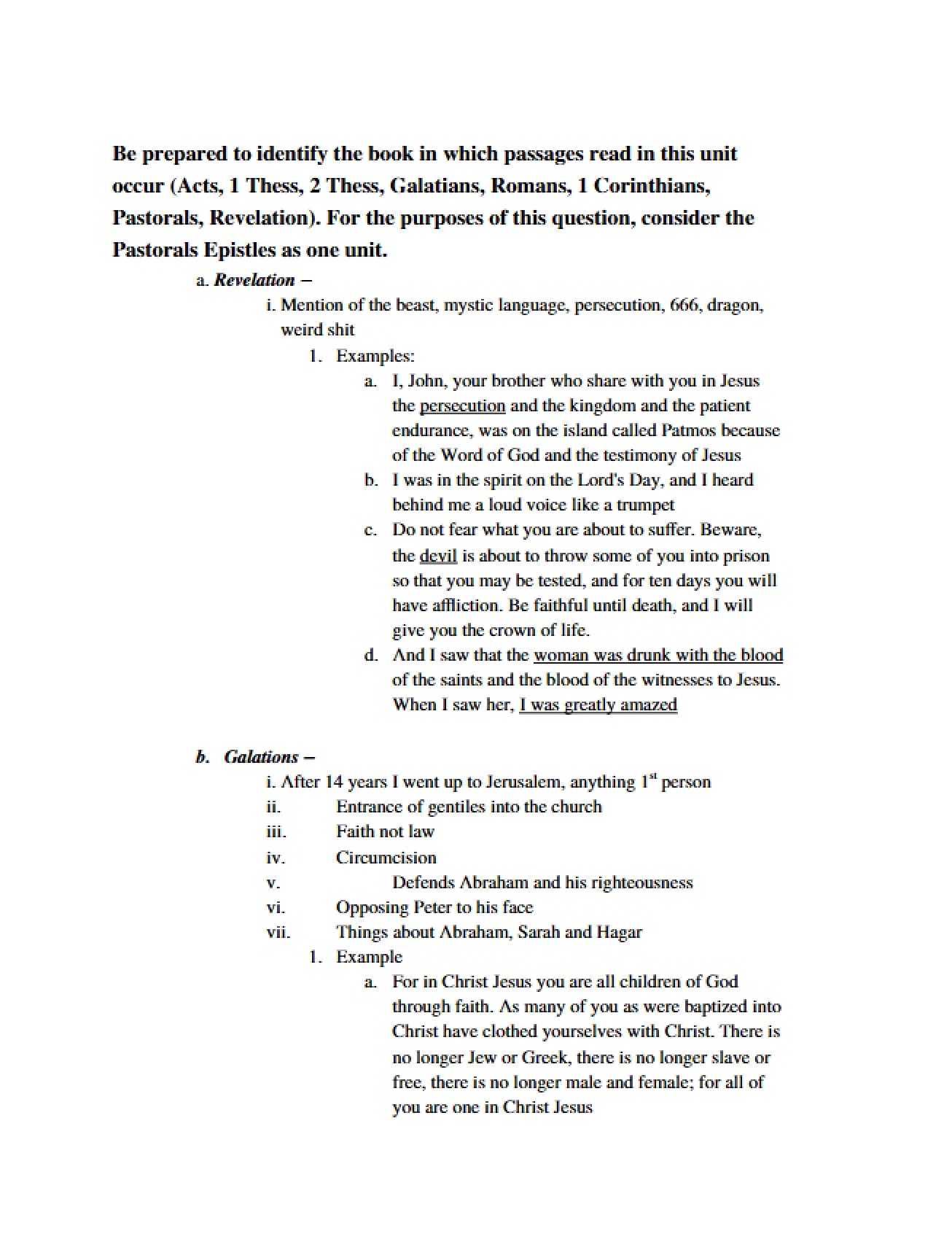New Testament Lectures
