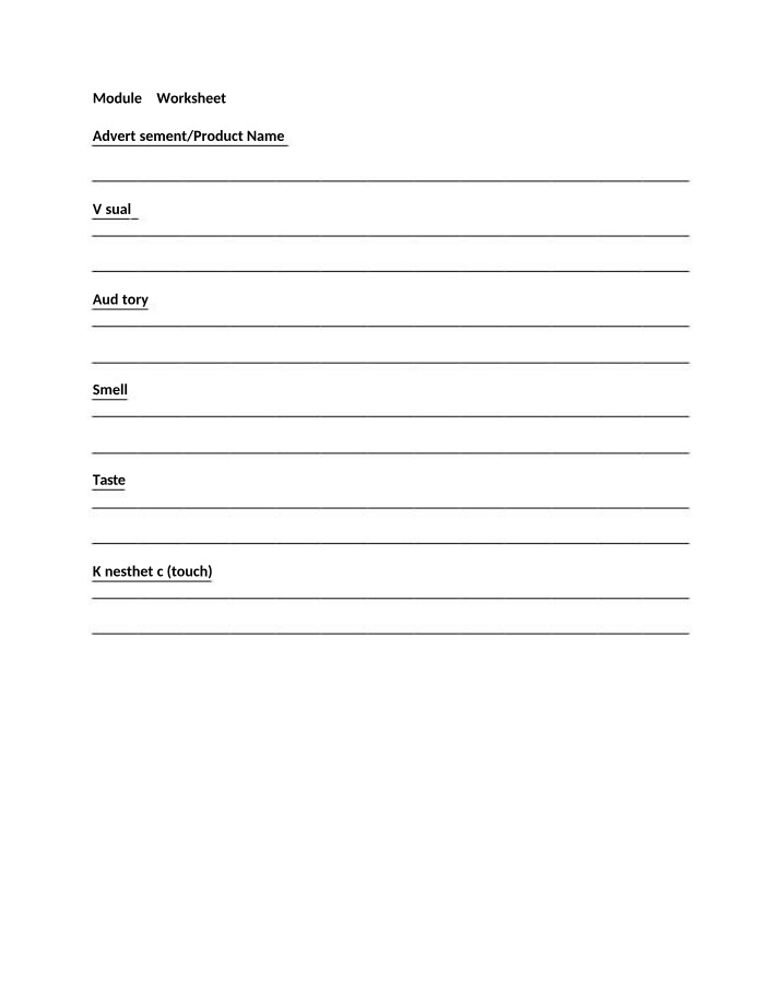 Worksheet 2 - Module 2