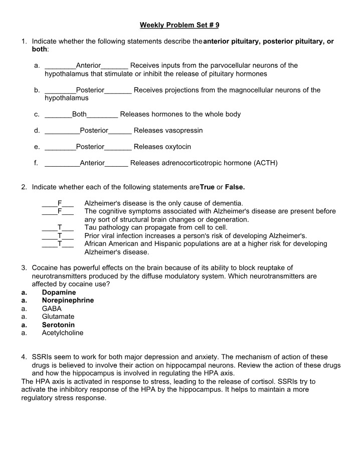 Problem Set 9
