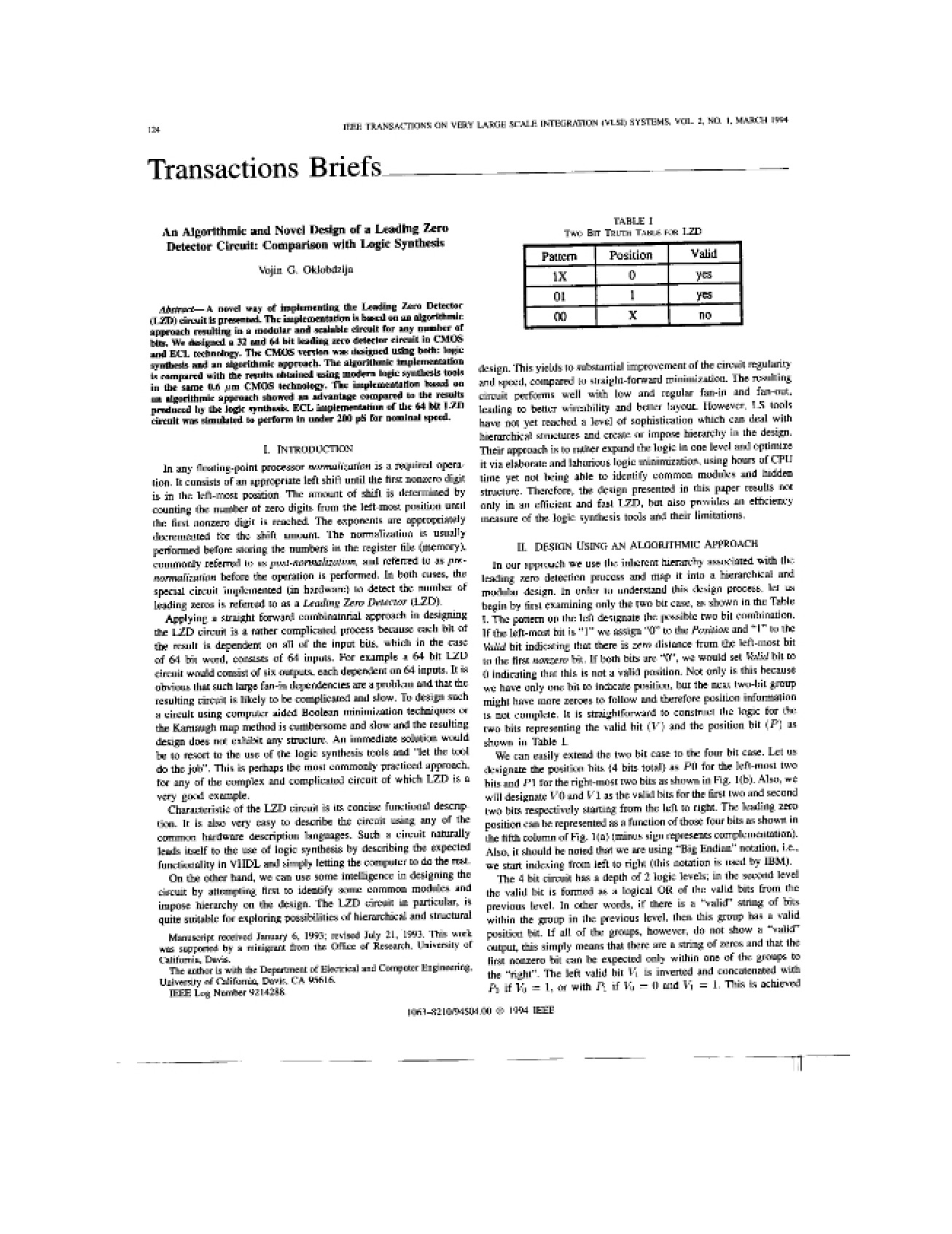 Research Paper on High-Performance System Design