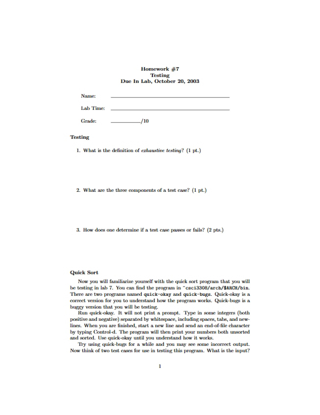Seventh Homework for Software Engineering