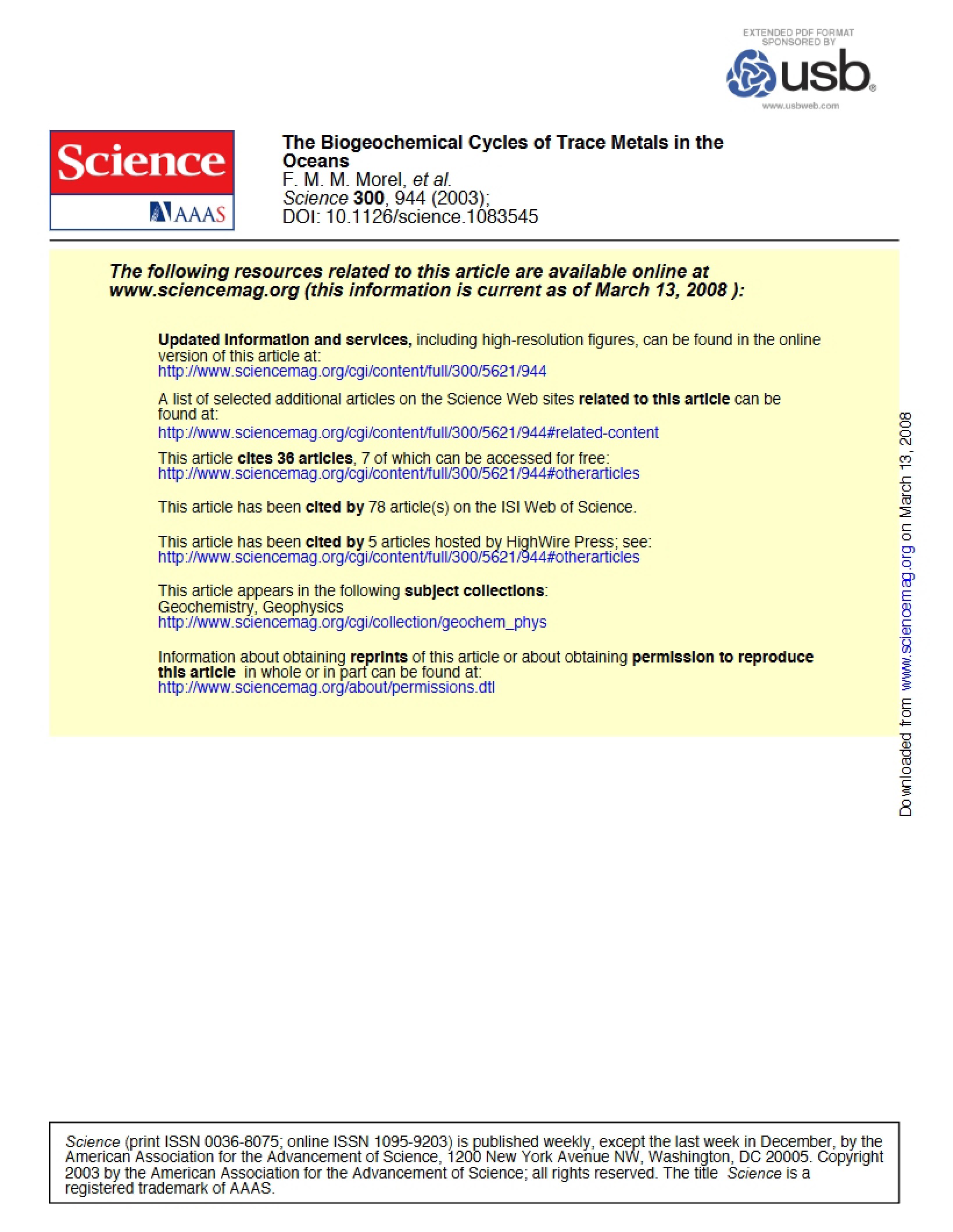 Cycles of Biogeochemistry