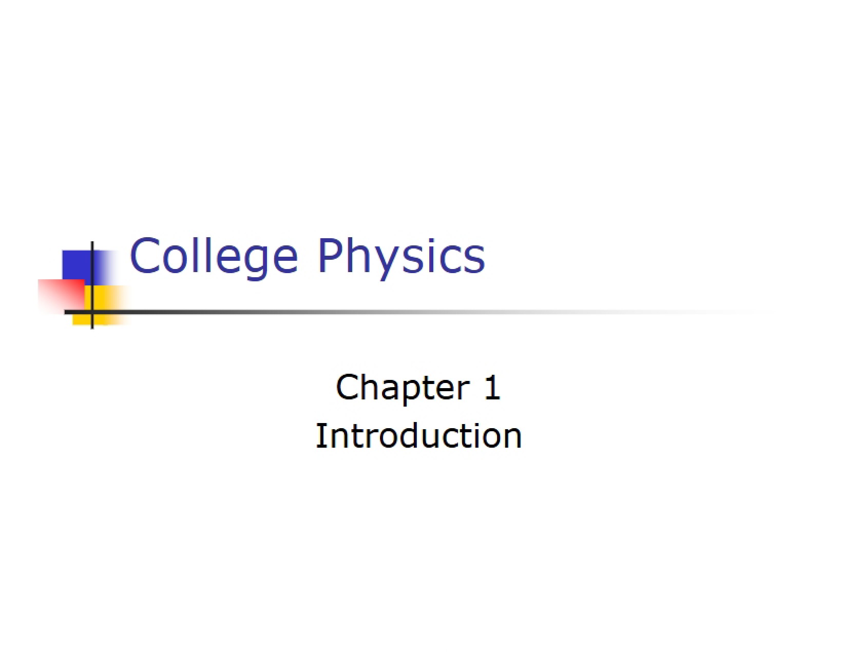 Introduction (Chapter 1)