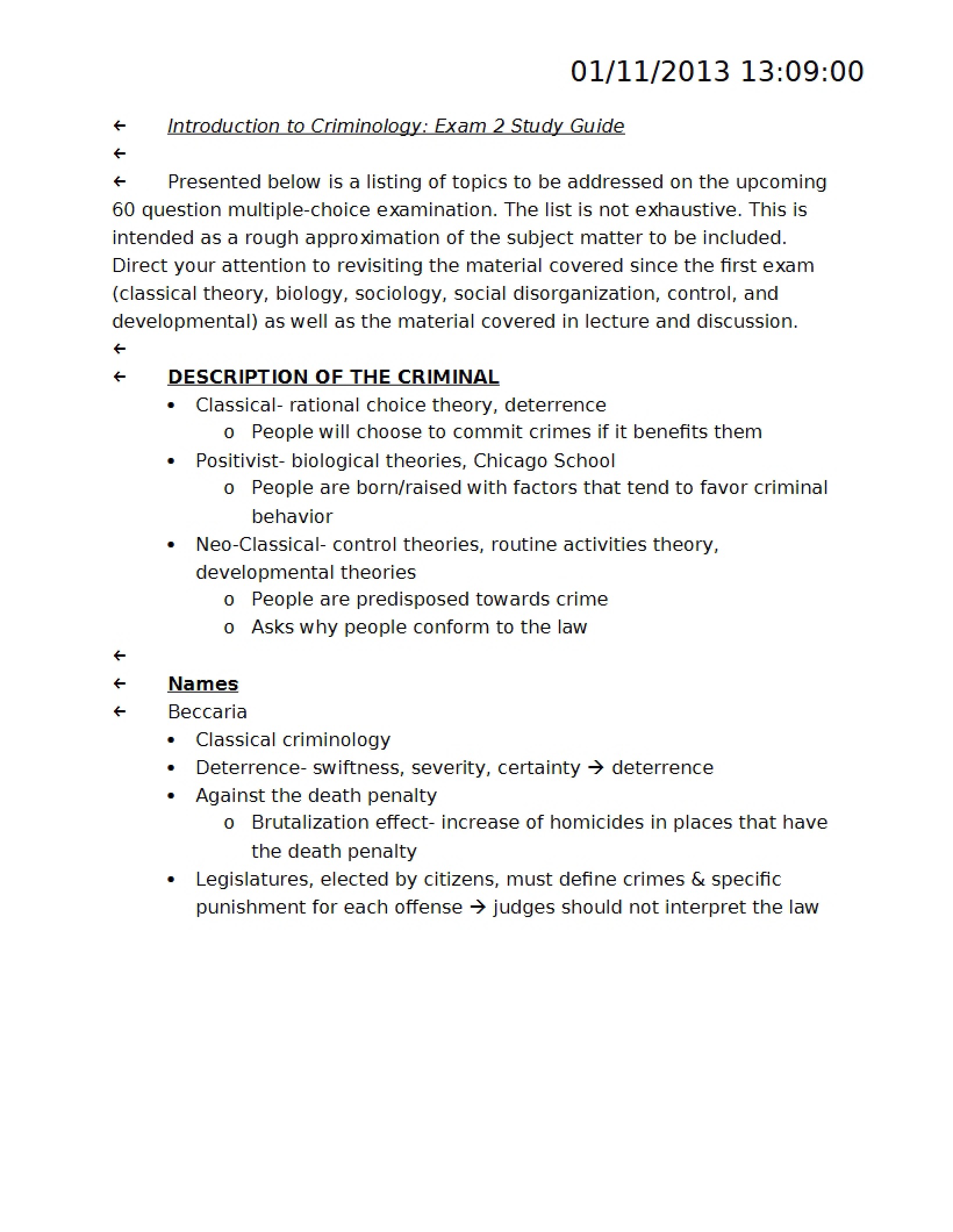 Preparation Packet for the Second Course Test