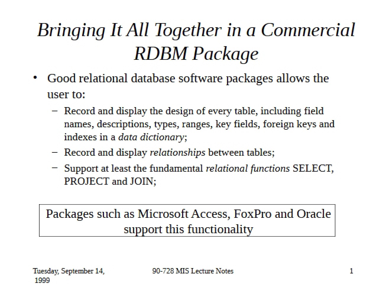 Database Lecture 2