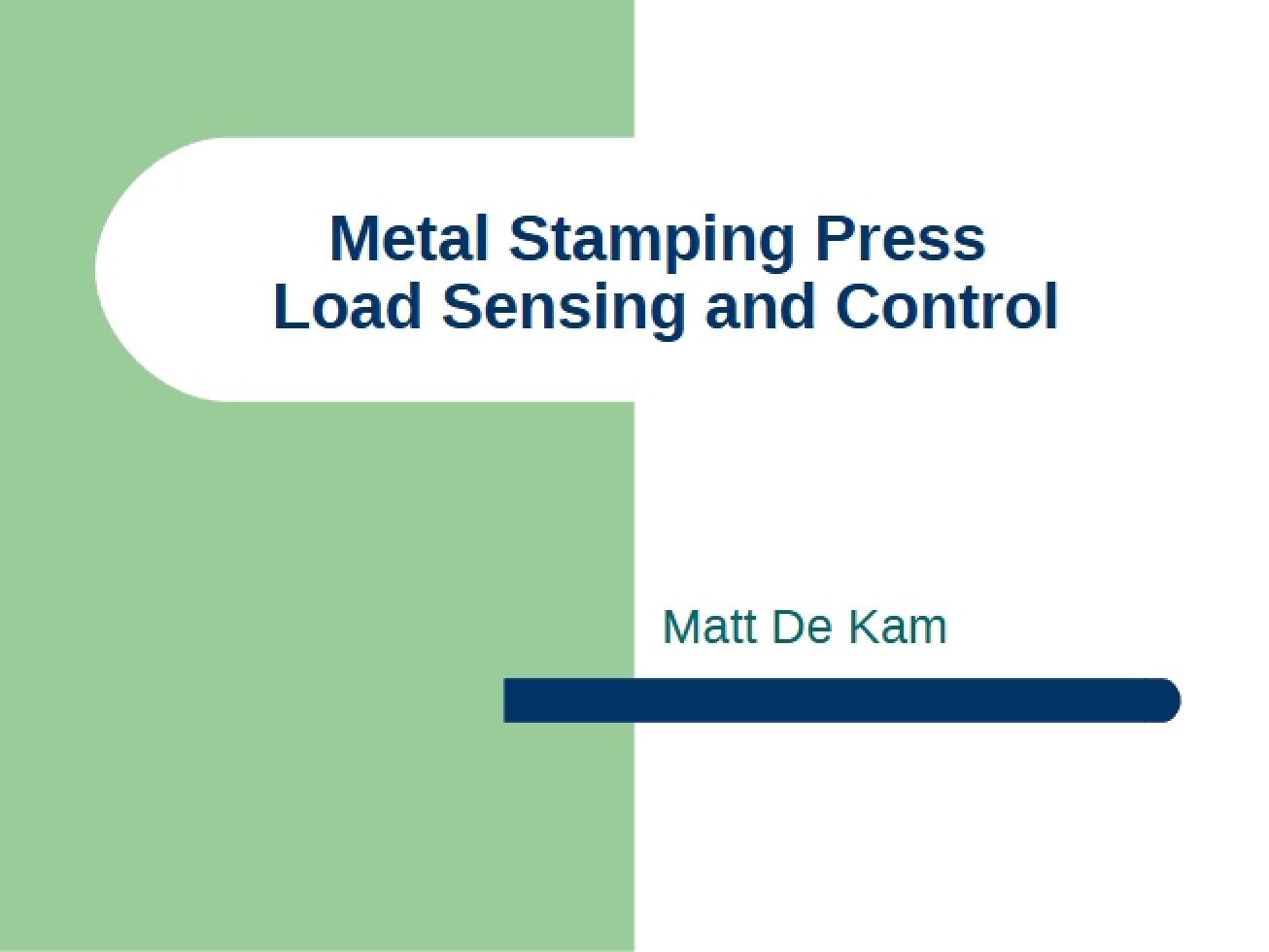 Load Sensing in Metal Stamping Presses