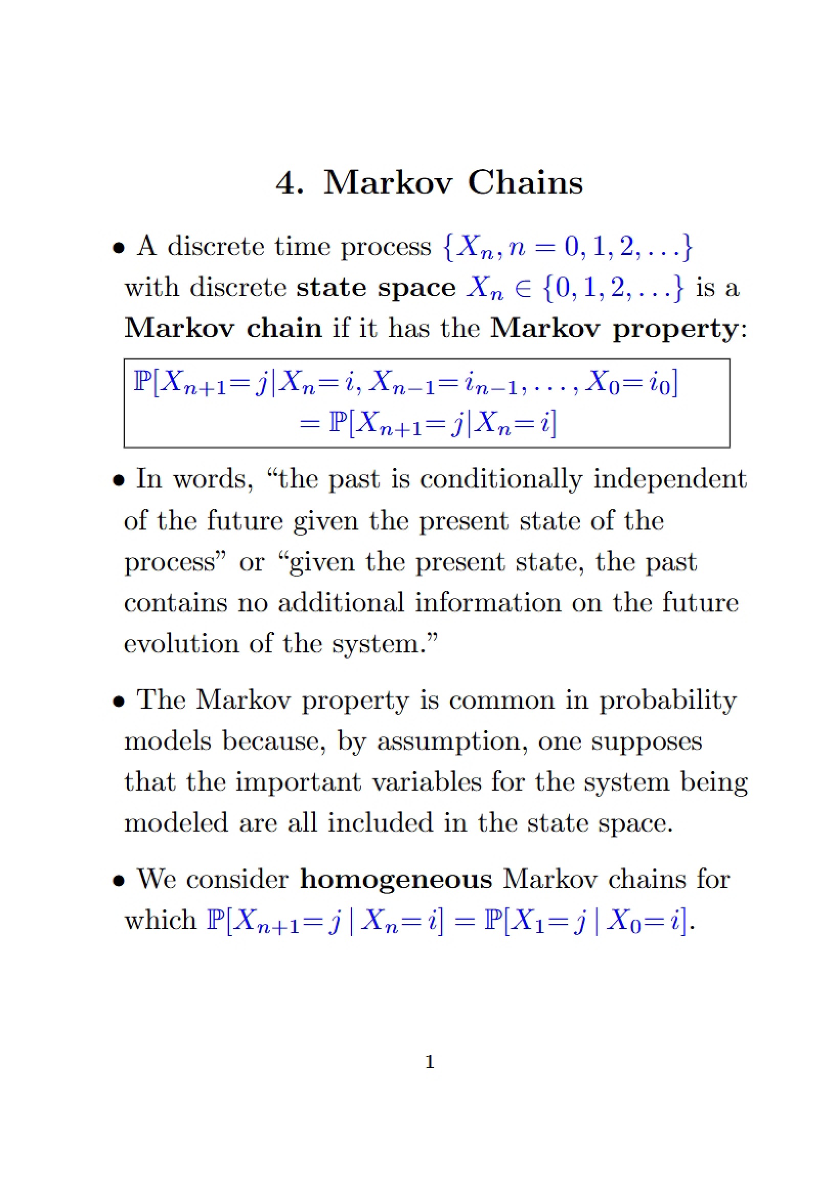 Chains of Markov
