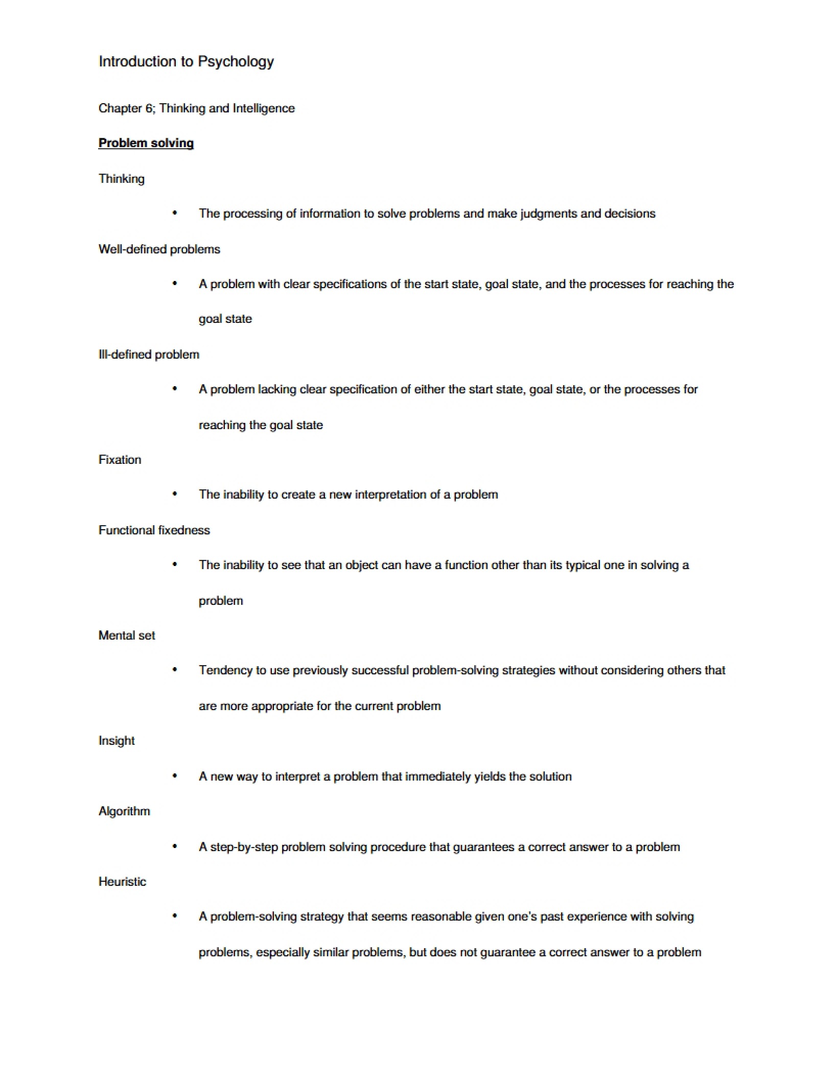 Intelligence and Thinking Chapter 6