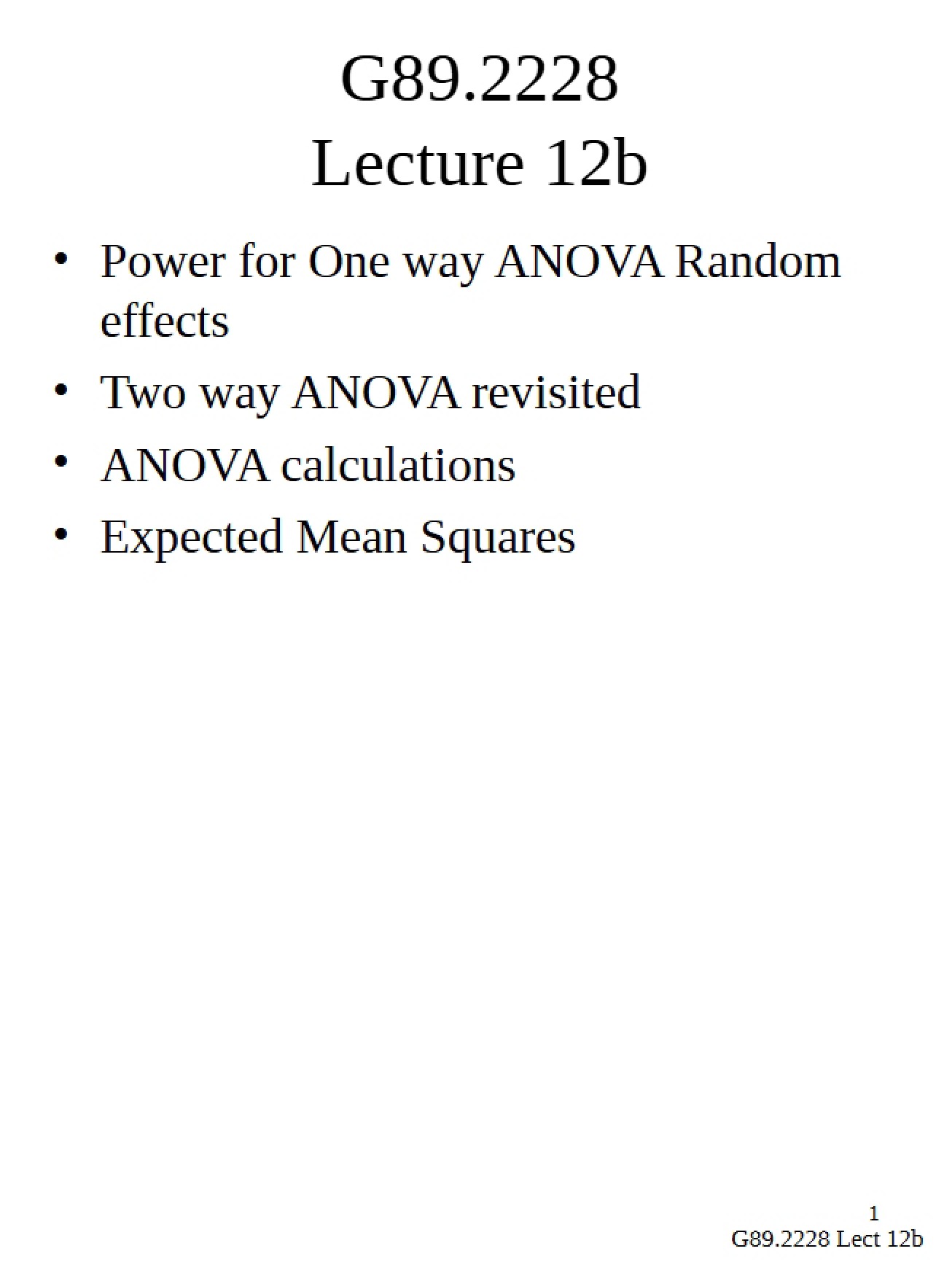 Notes on Intermediate Methods
