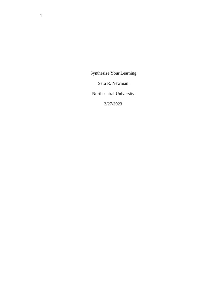 Synthesis of Learning