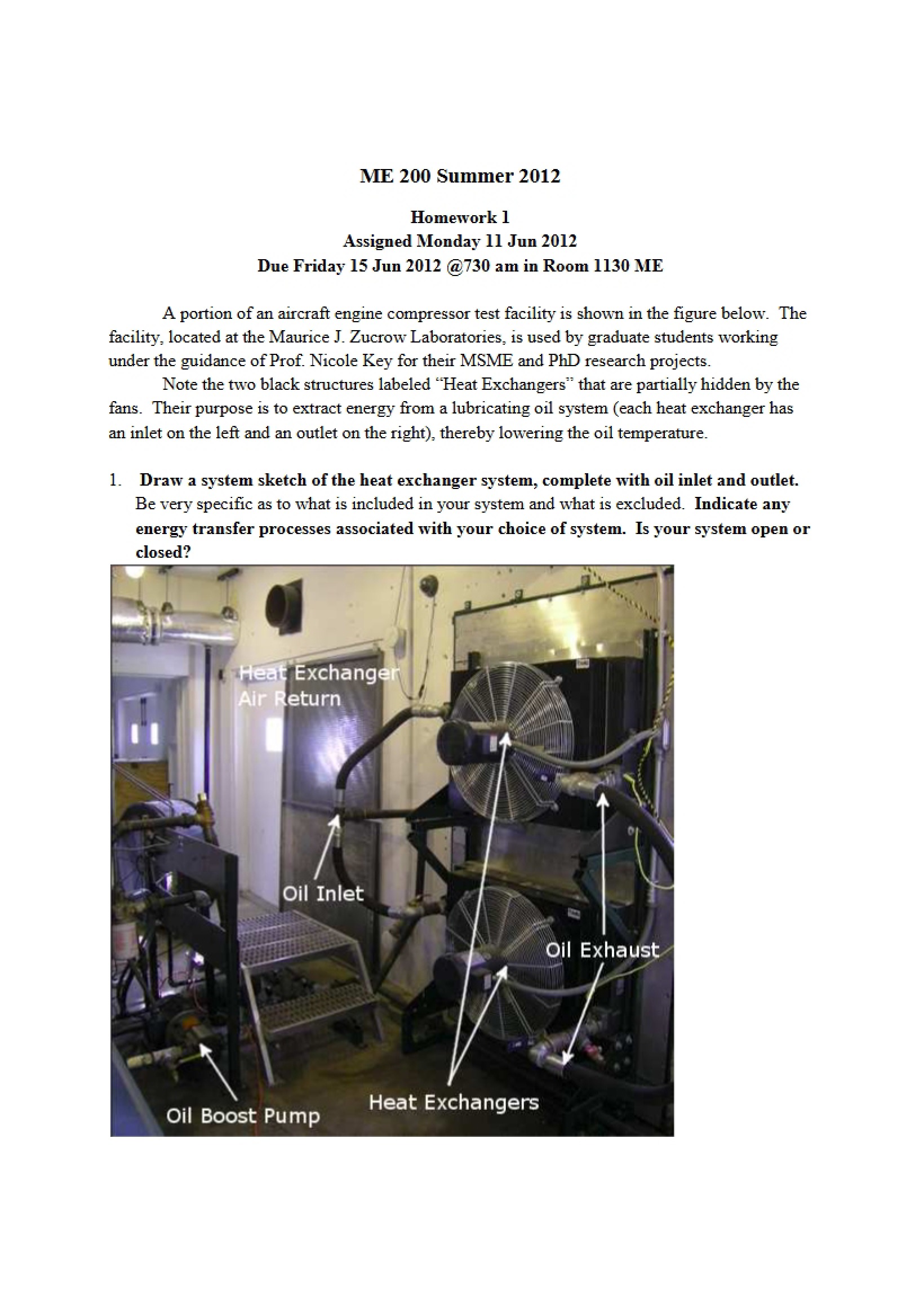 Thermodynamics Homework One