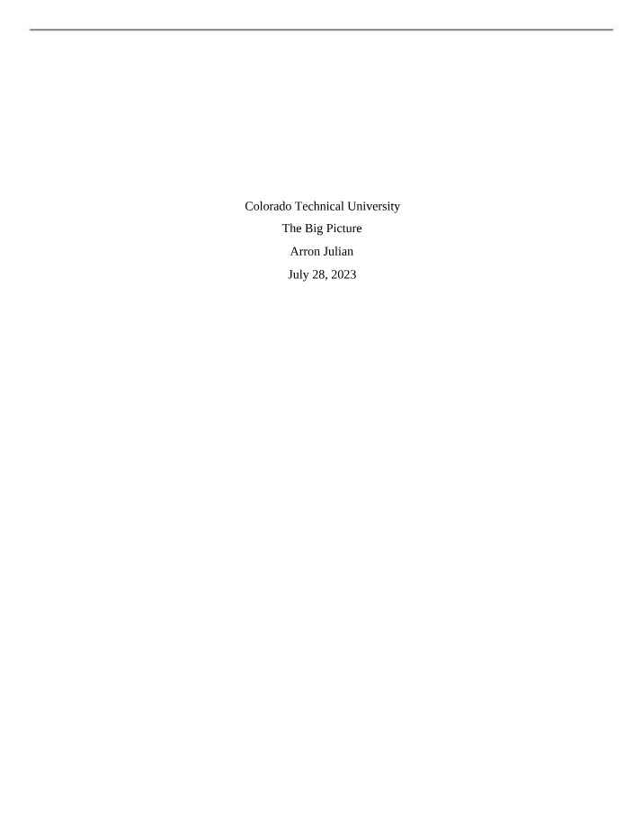 ECON616 Unit 1 Individual Project
