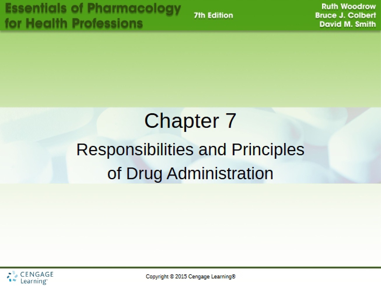 Principles and Responsibilities of Drug Administration (Ch 7)