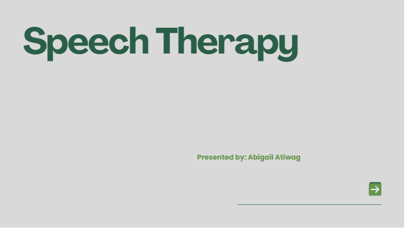 Oral Mechanism and Speech Problems Therapy