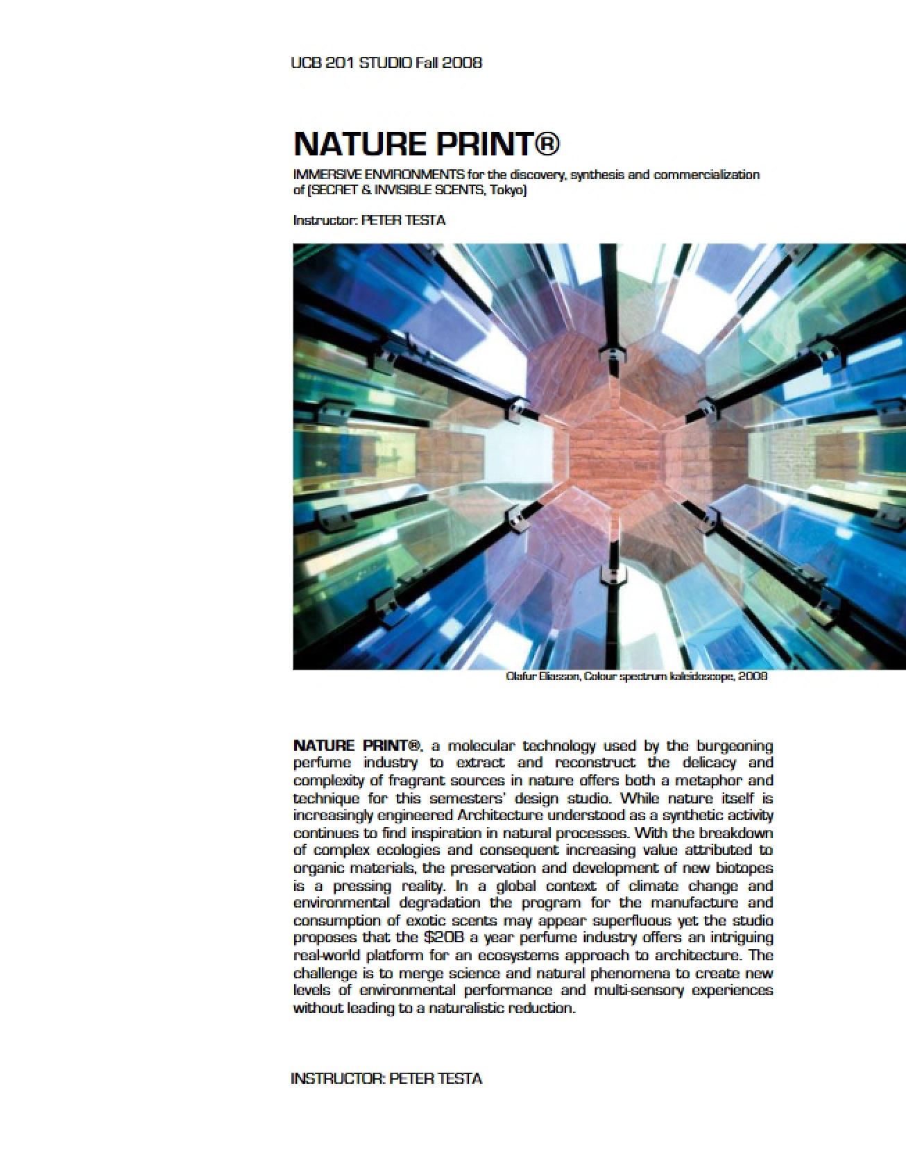 Urbanism Design Studio Syllabus