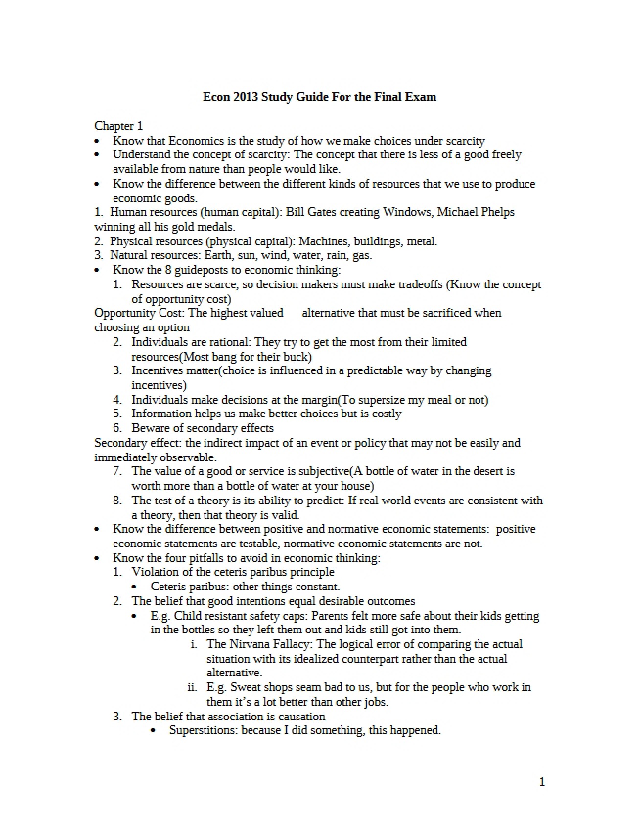 Fourth Version of the Final Exam
