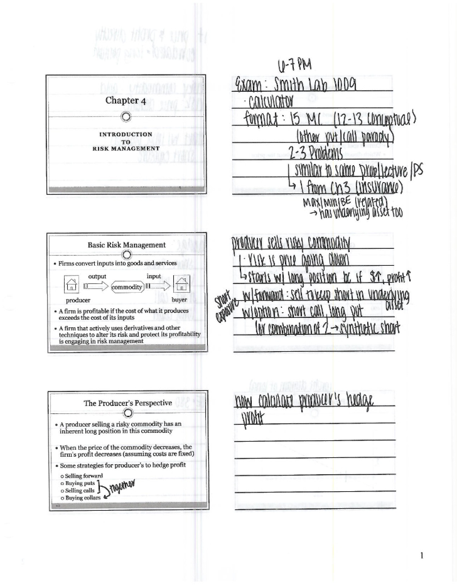 Additional Finance Study Notes