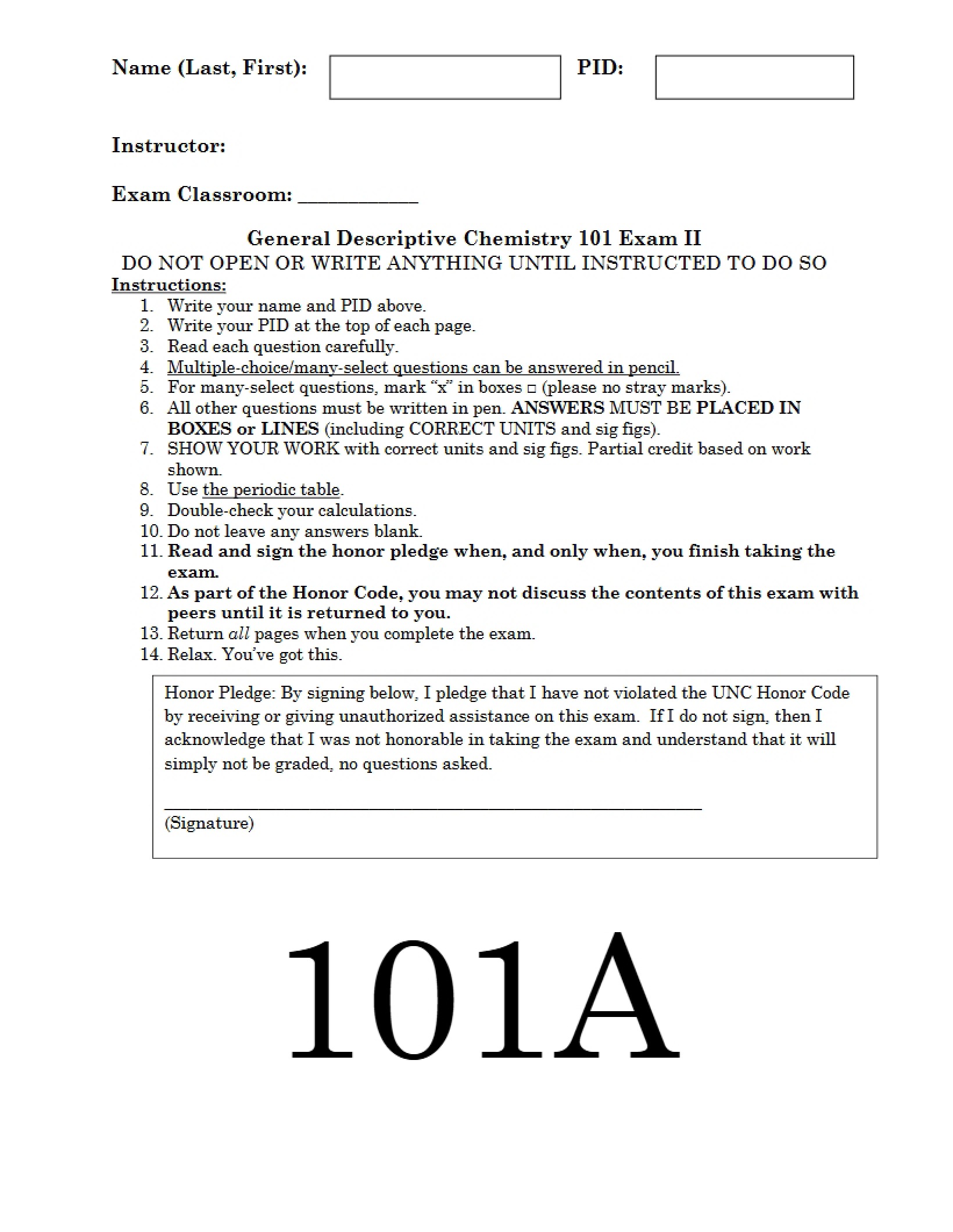 Exam Two