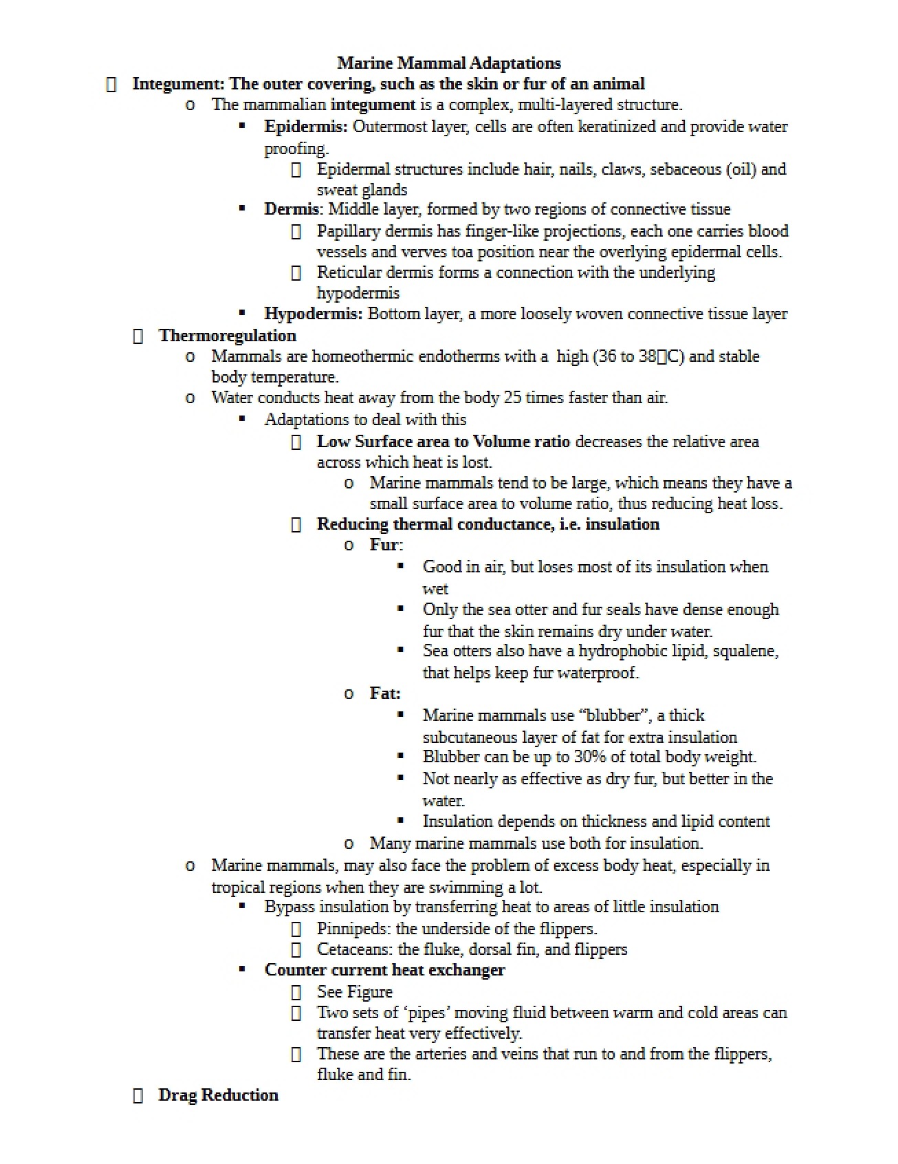 Evolutionary Adaptations in Marine Mammals