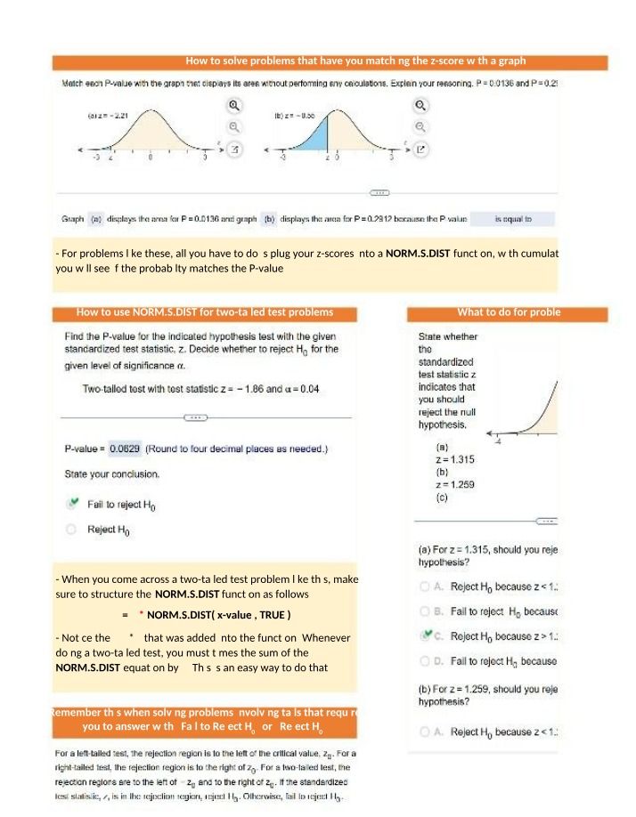 Matching Z-scores with a Graph to Solve Problems
