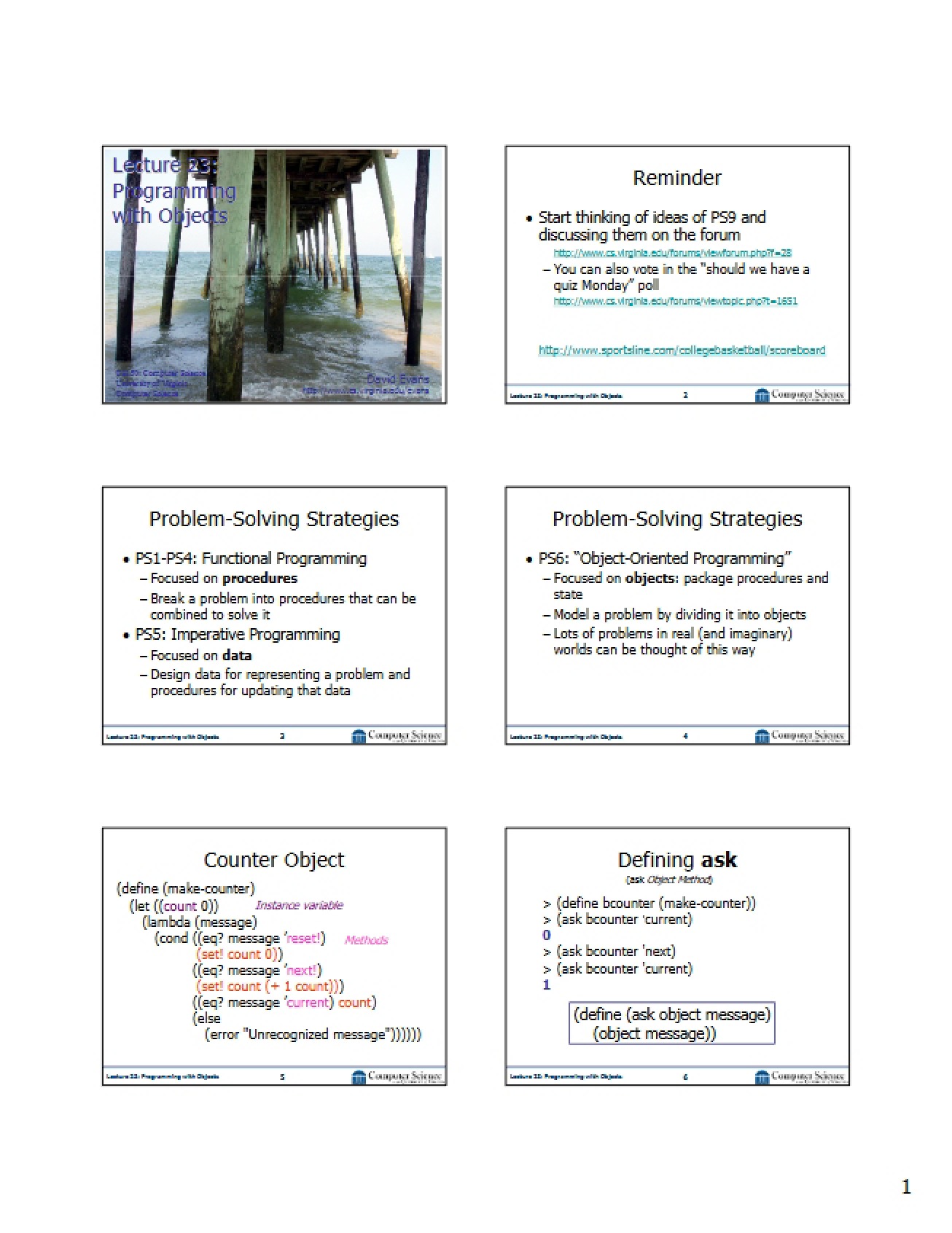 Object-Based Programming