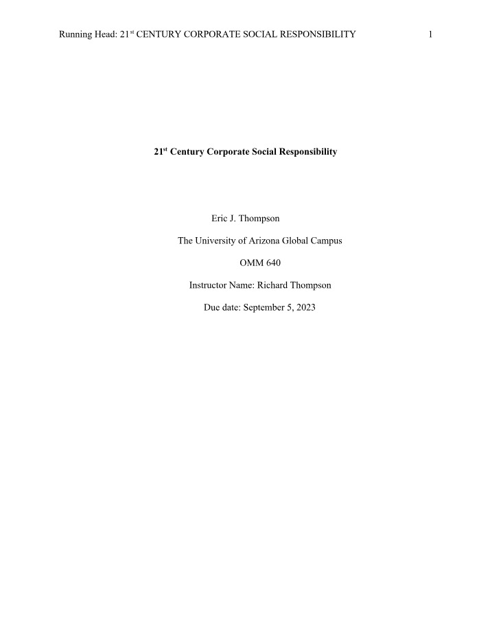 OMM 640 Assignment Final Version