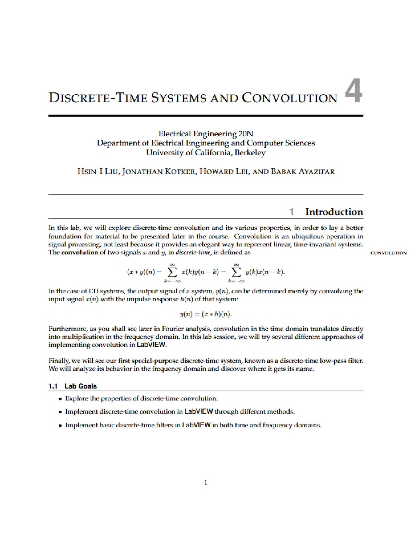 Discrete-Time Systems Convolution