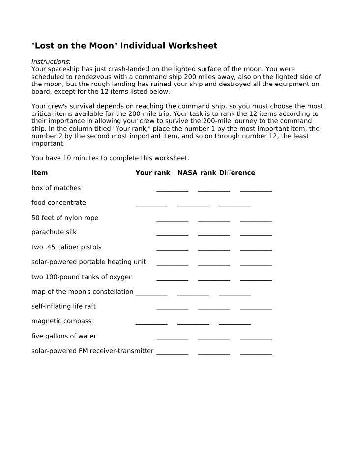 MA211 - Individual Worksheet - Lost on the Moon