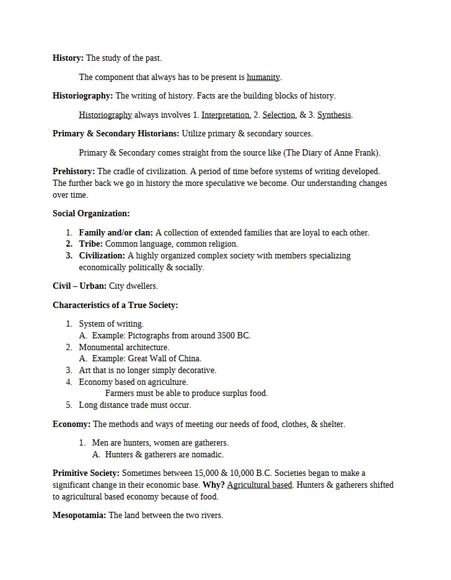 Historical Overview