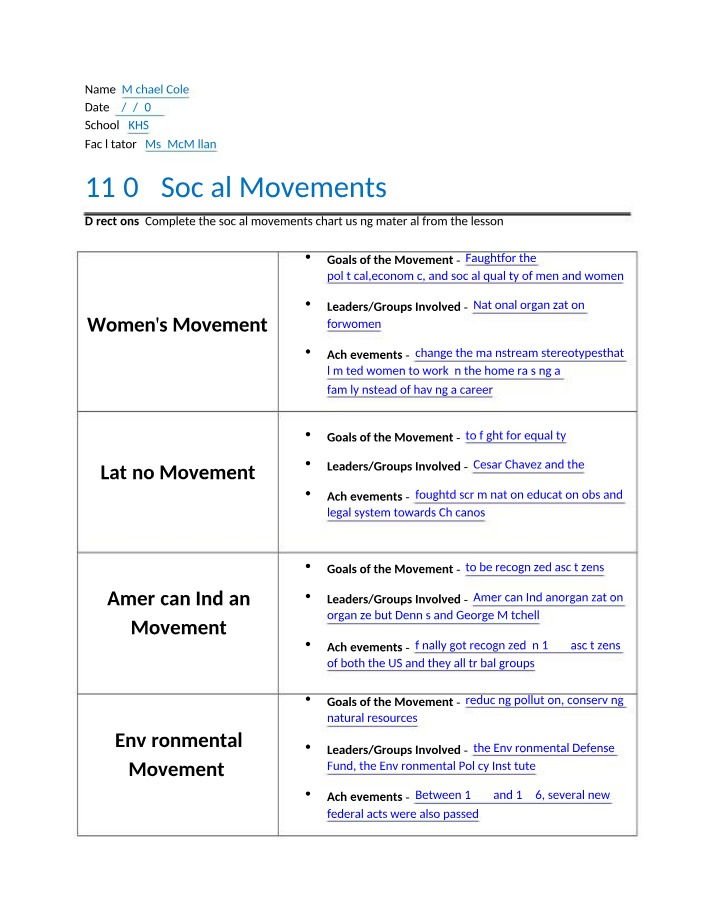 Social Movements - 11.04