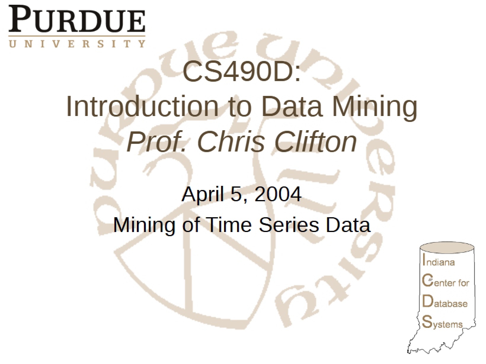 Time-Series Mining