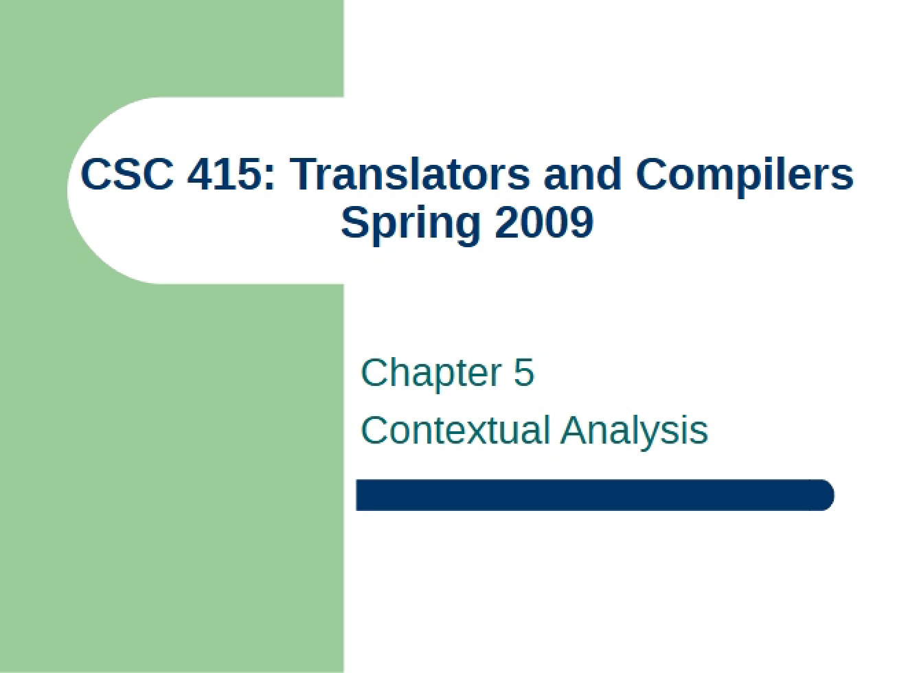 Analysis in Context