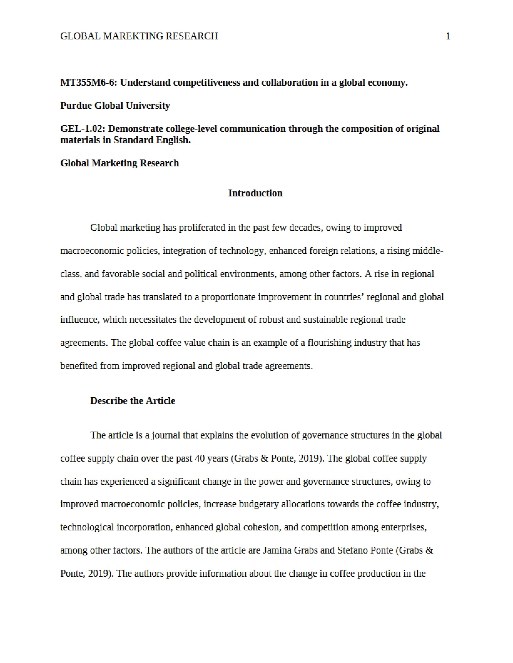 Marketing Research Global