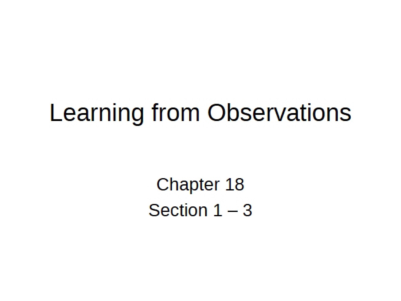Observational Learning