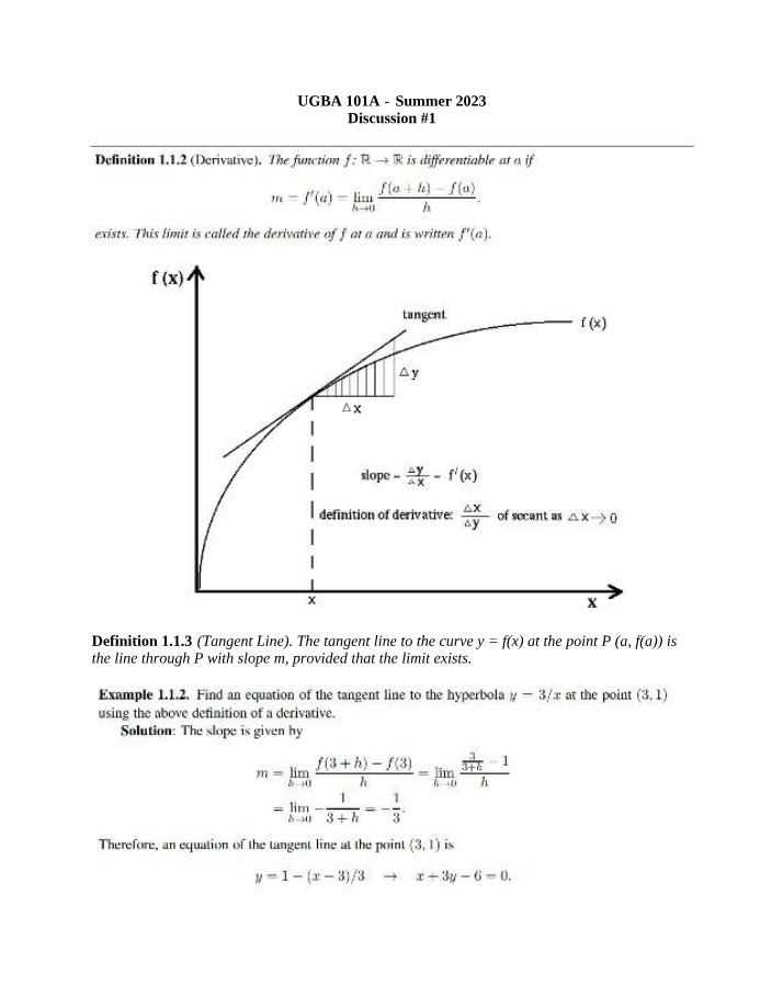 Discussion Assignment 1