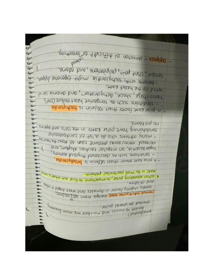 Notes on Pulse Rate