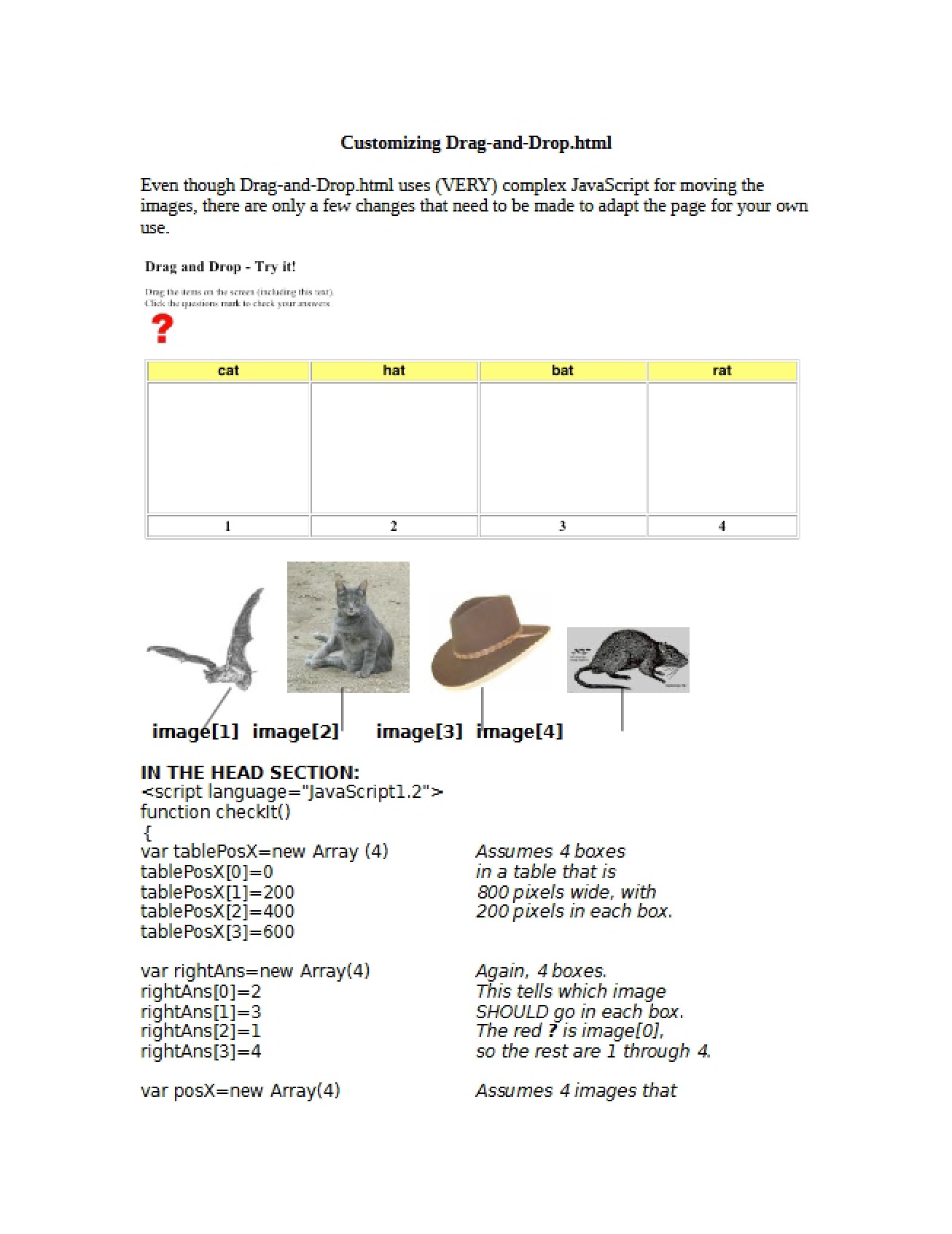 HTML Customizing Drag-and-Drop Features
