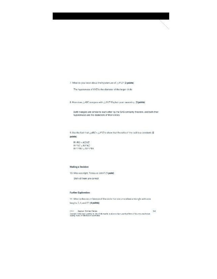 Geometry Exam Questions Triangles and Circles Set A