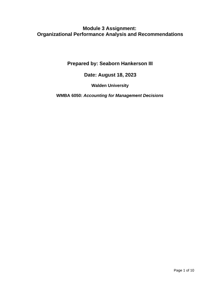 Week 7 Assignment - Seaborn Hankerson