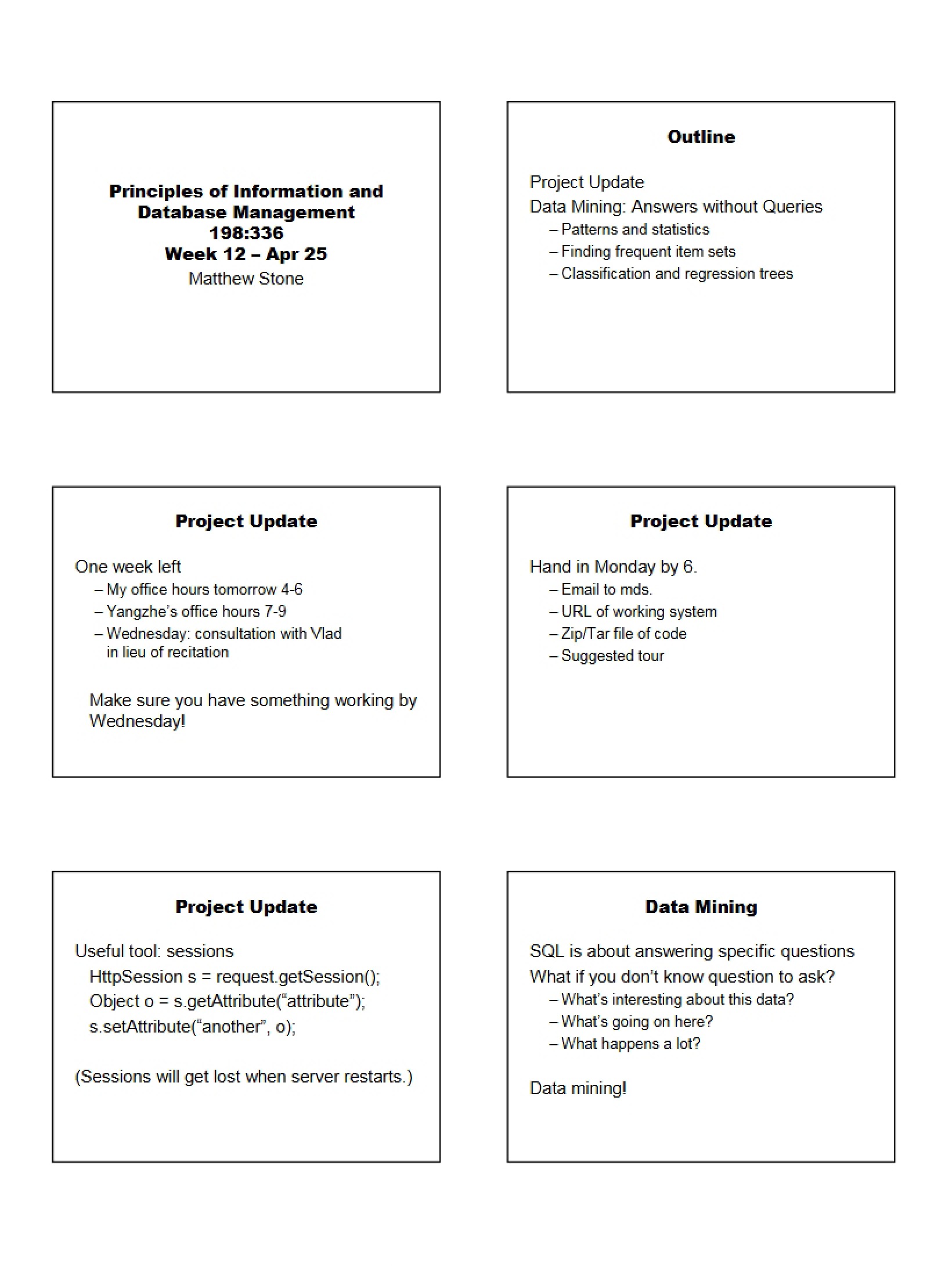Database and Information Management Principles - 9 Pages
