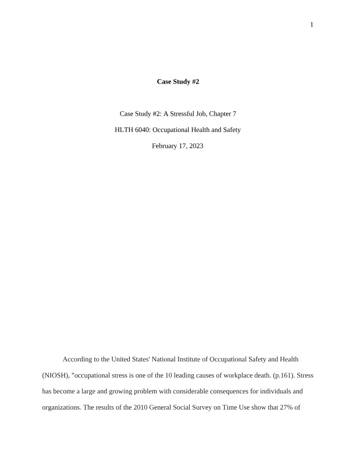 HSY26040 Case Study 2
