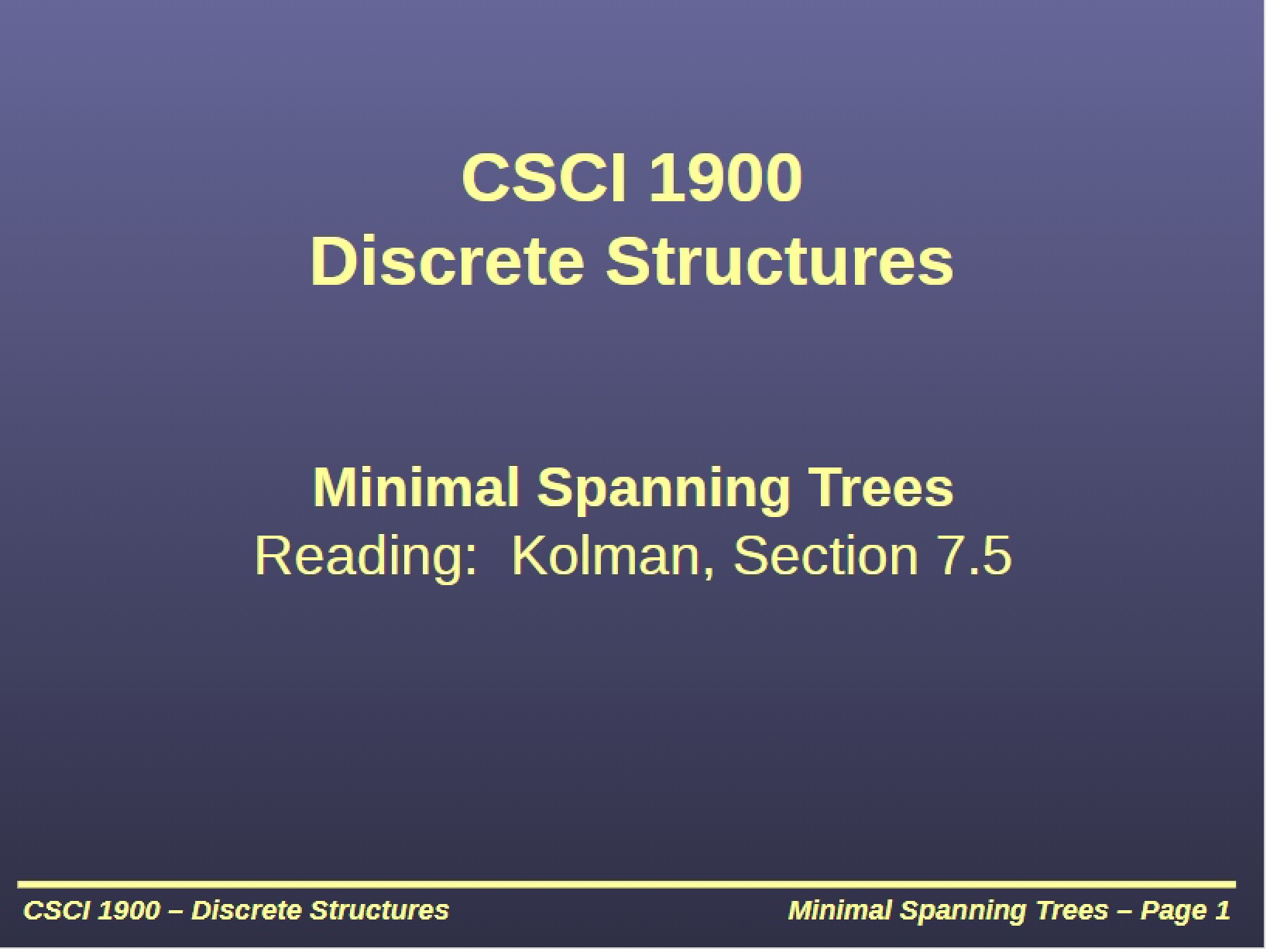 Discrete Structures Information
