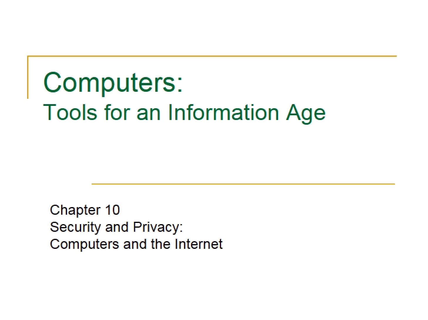 Internet and Computers