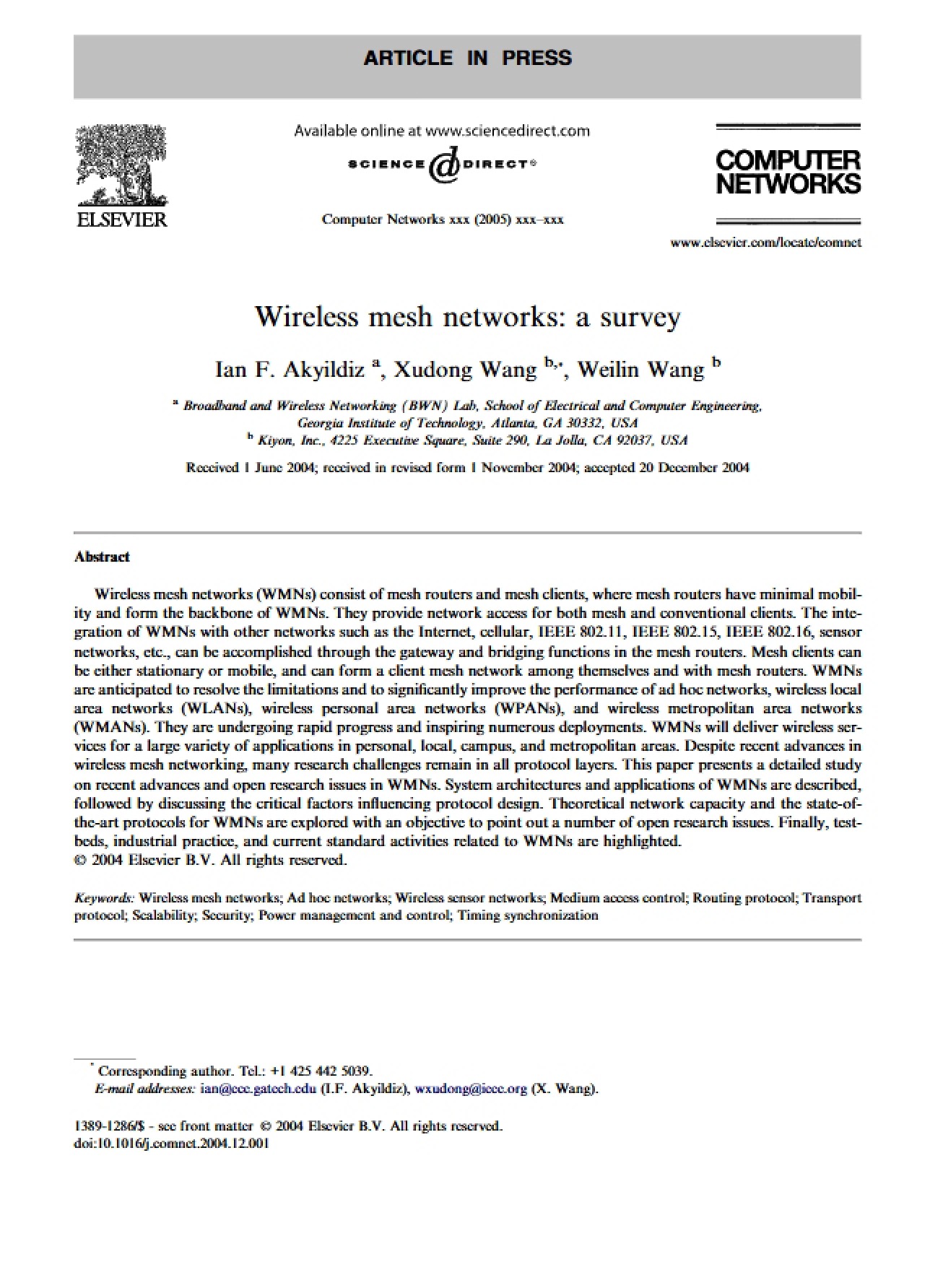 Mesh Networks Wireless