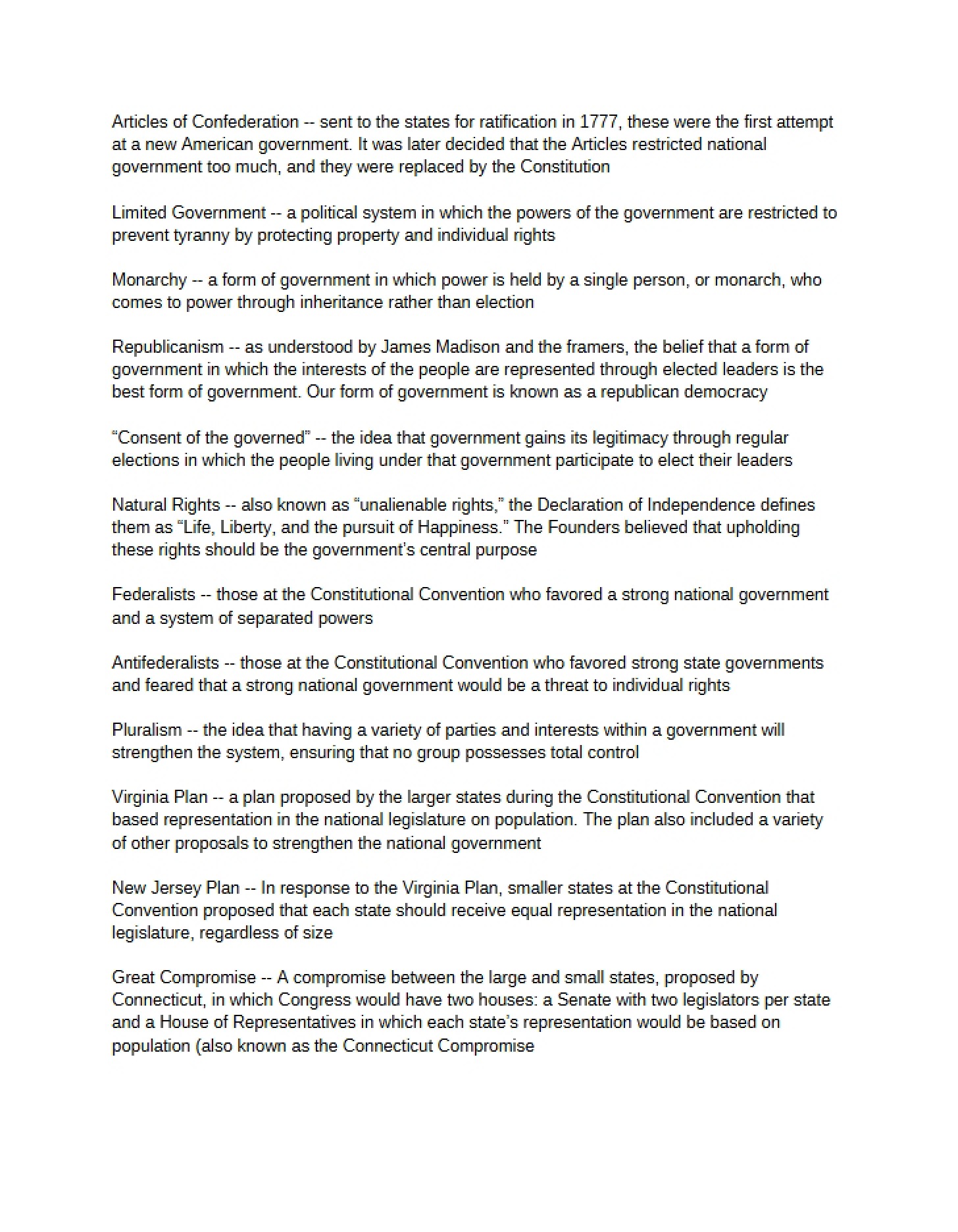 Confederation Articles